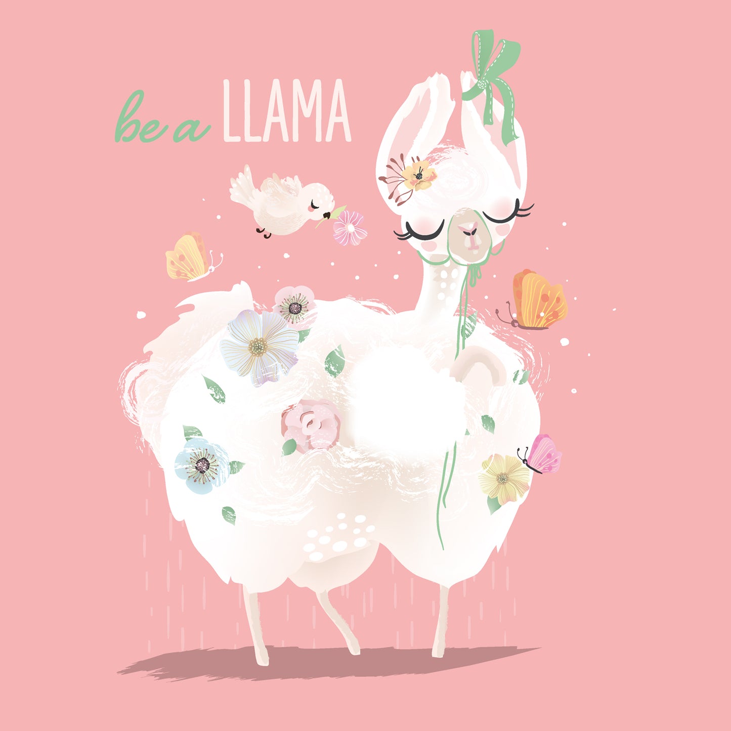 Broschürenkalender Happy Llamas 2025, 30 x 30 cm