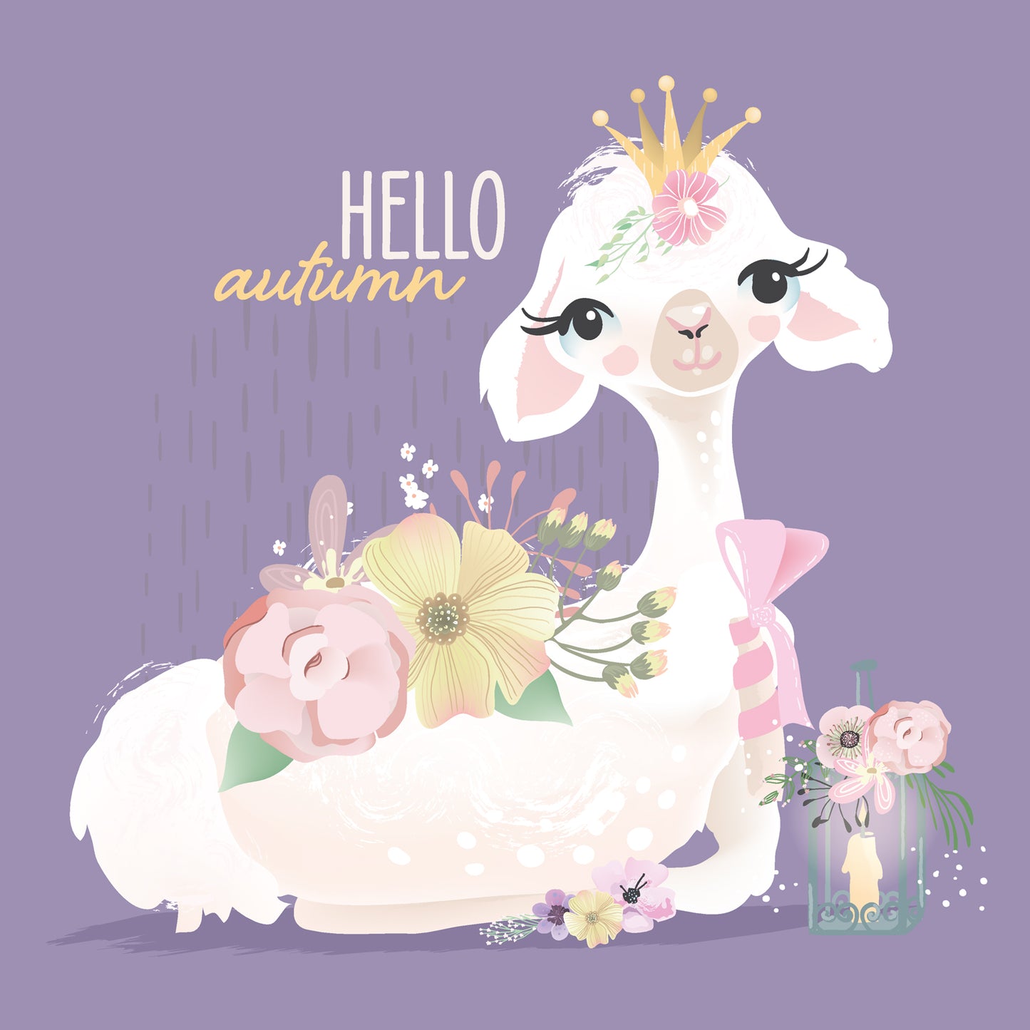 Broschürenkalender Happy Llamas 2025, 30 x 30 cm