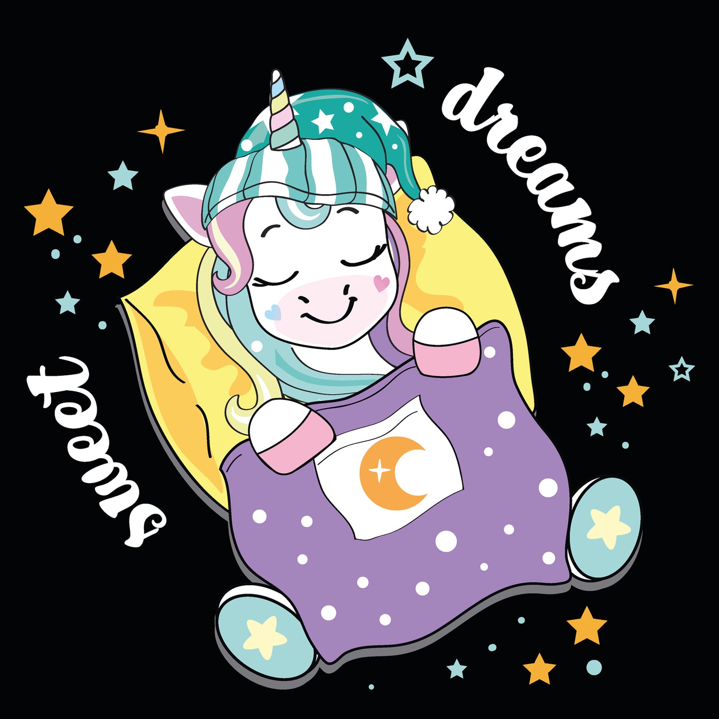 Broschürenkalender Happy Unicorns 2025, 30 x 30 cm