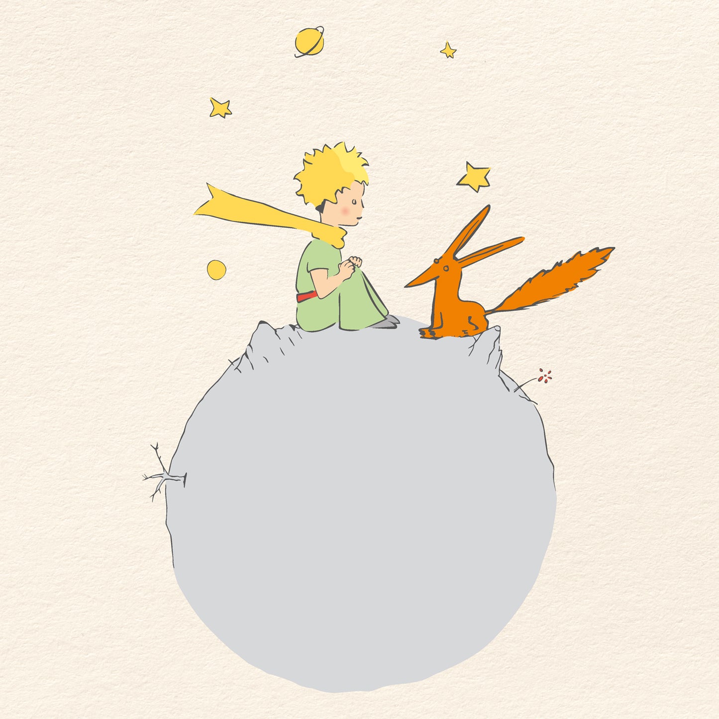 Broschürenkalender Der kleine Prinz 2025, 30 x 30 cm