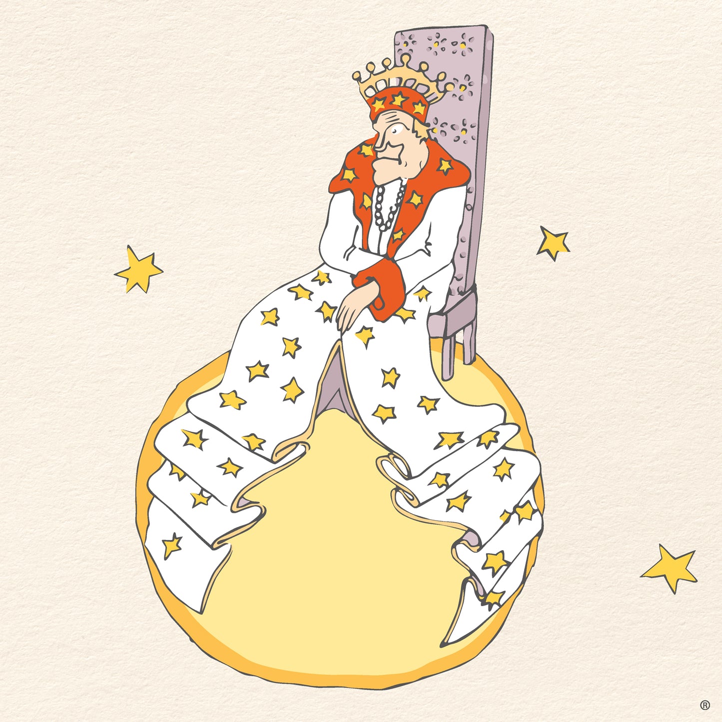 Broschürenkalender Der kleine Prinz 2025, 30 x 30 cm