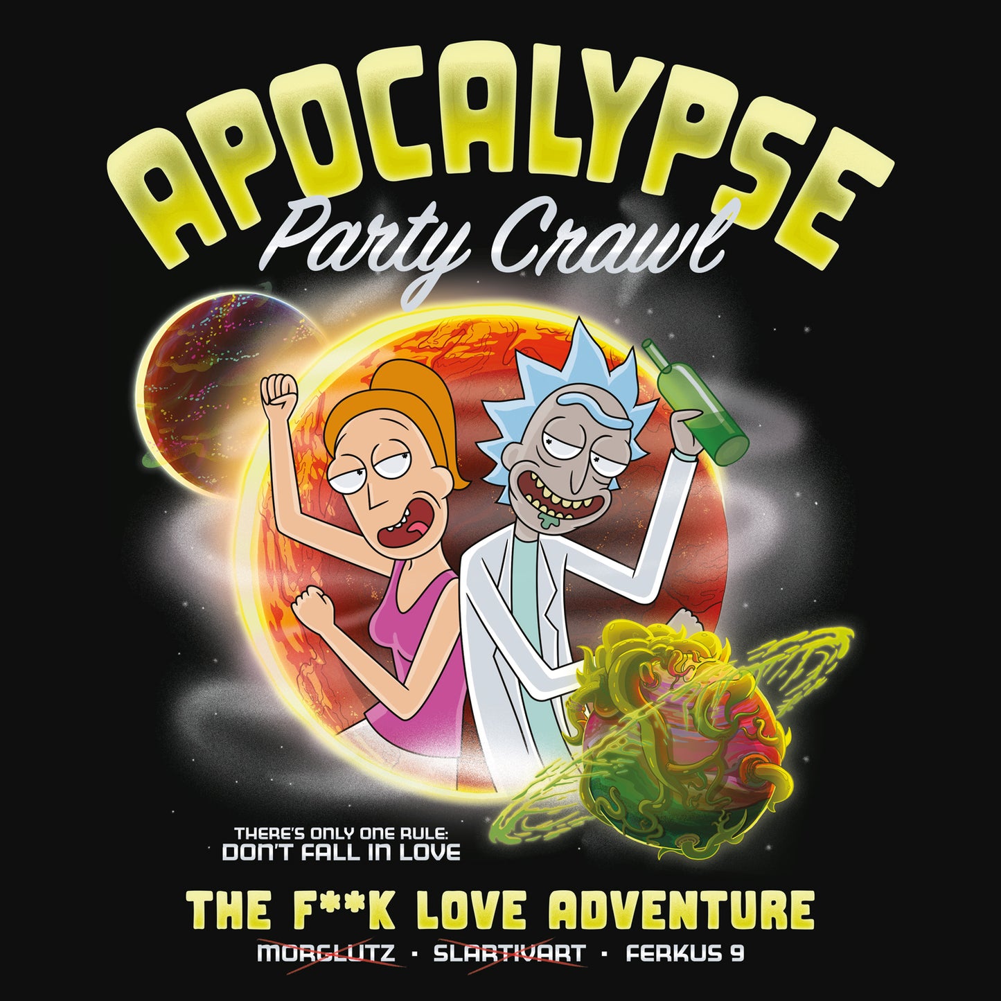 Broschürenkalender Rick and Morty 2025, 30 x 30 cm