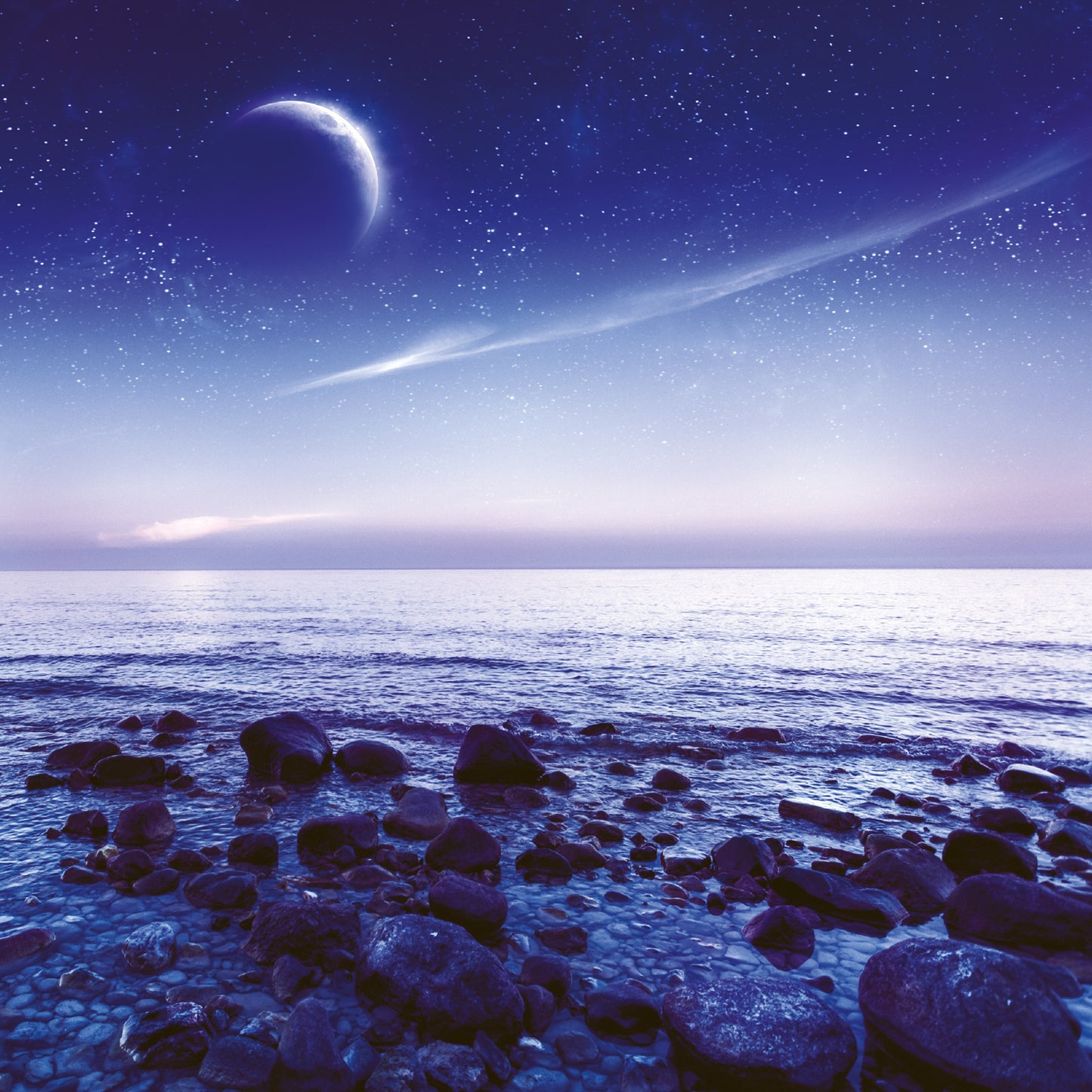 Broschürenkalender Mond 2025, 30 x 30 cm
