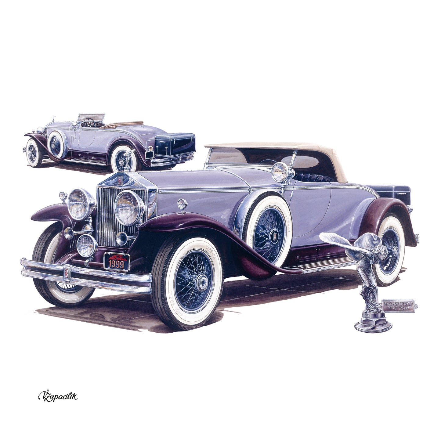 Broschürenkalender Oldtimer - Václav Zapadlík, 2025, 30 x 30 cm