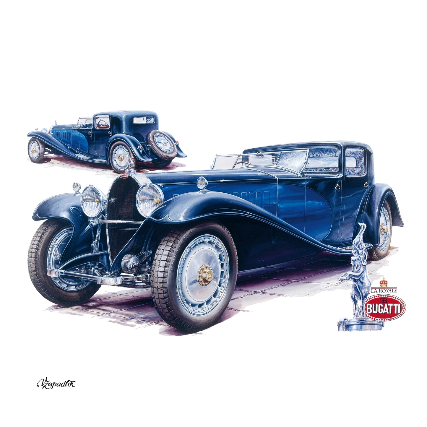Broschürenkalender Oldtimer - Václav Zapadlík, 2025, 30 x 30 cm