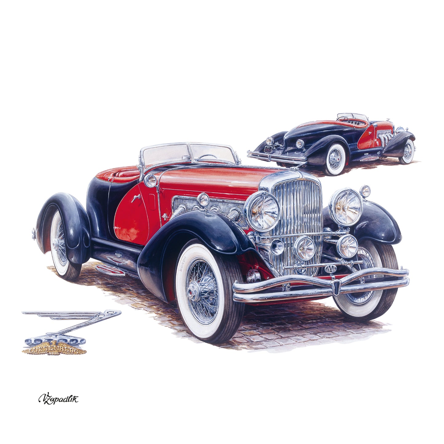 Broschürenkalender Oldtimer - Václav Zapadlík, 2025, 30 x 30 cm