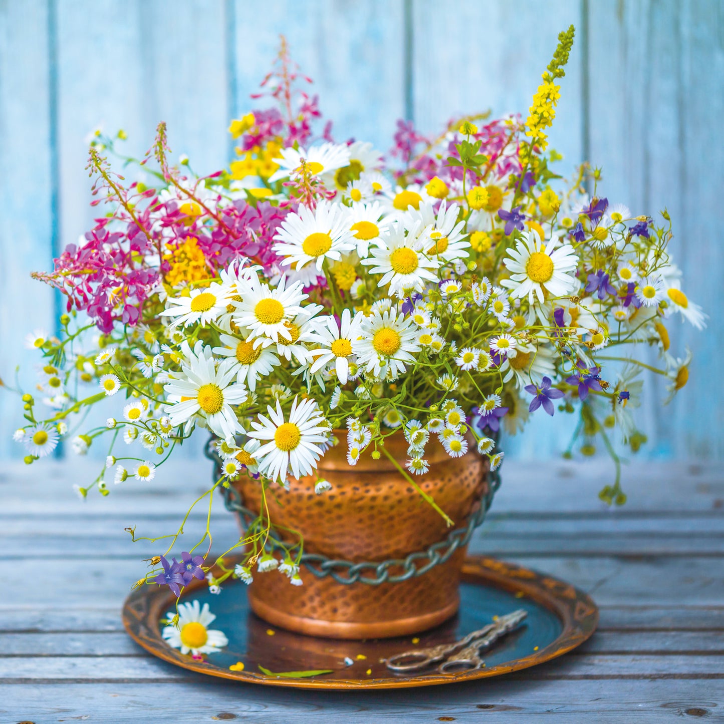 Broschürenkalender Blumen 2025, 30 x 30 cm
