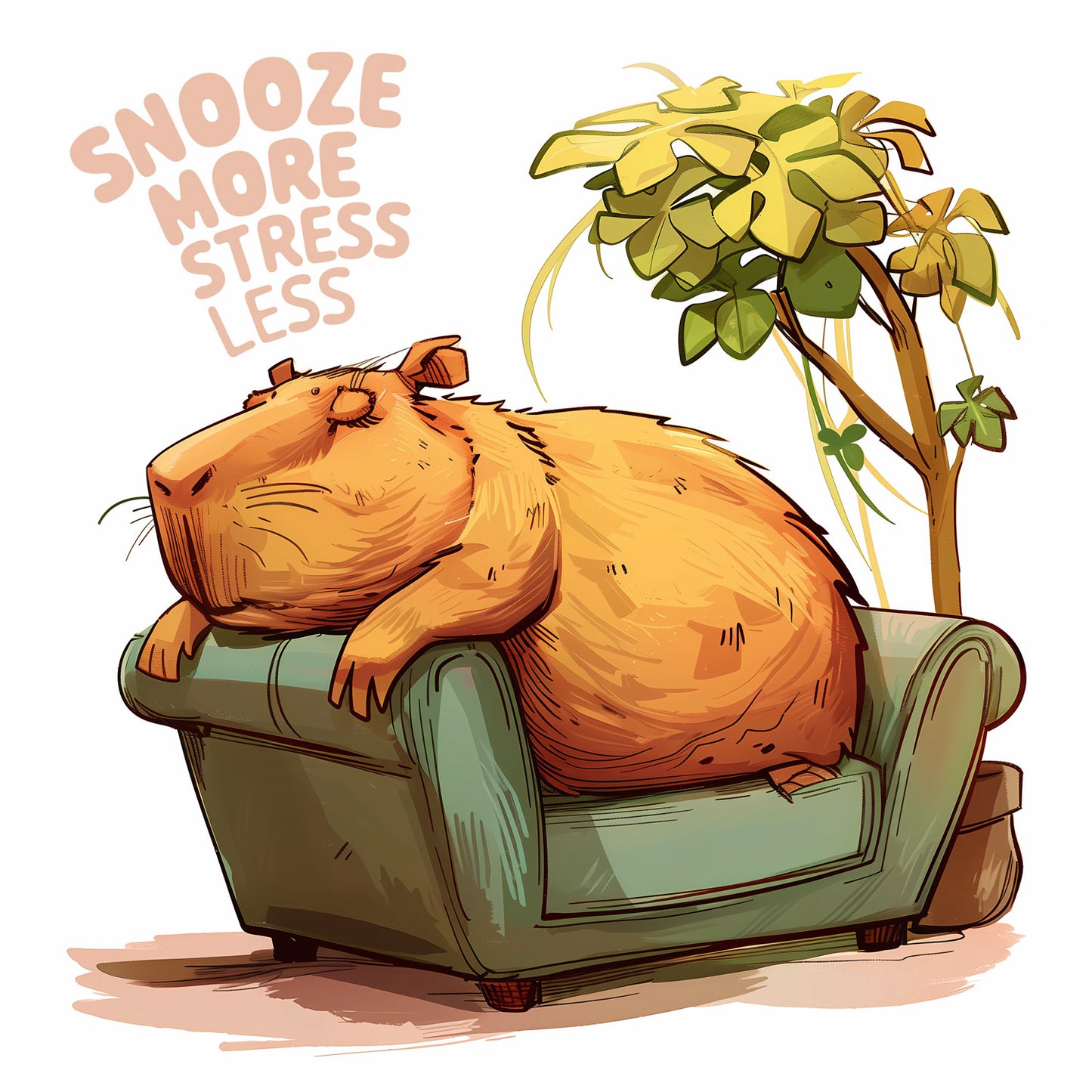 Broschürenkalender Cheeky Capybaras 2025, 30 × 30 cm