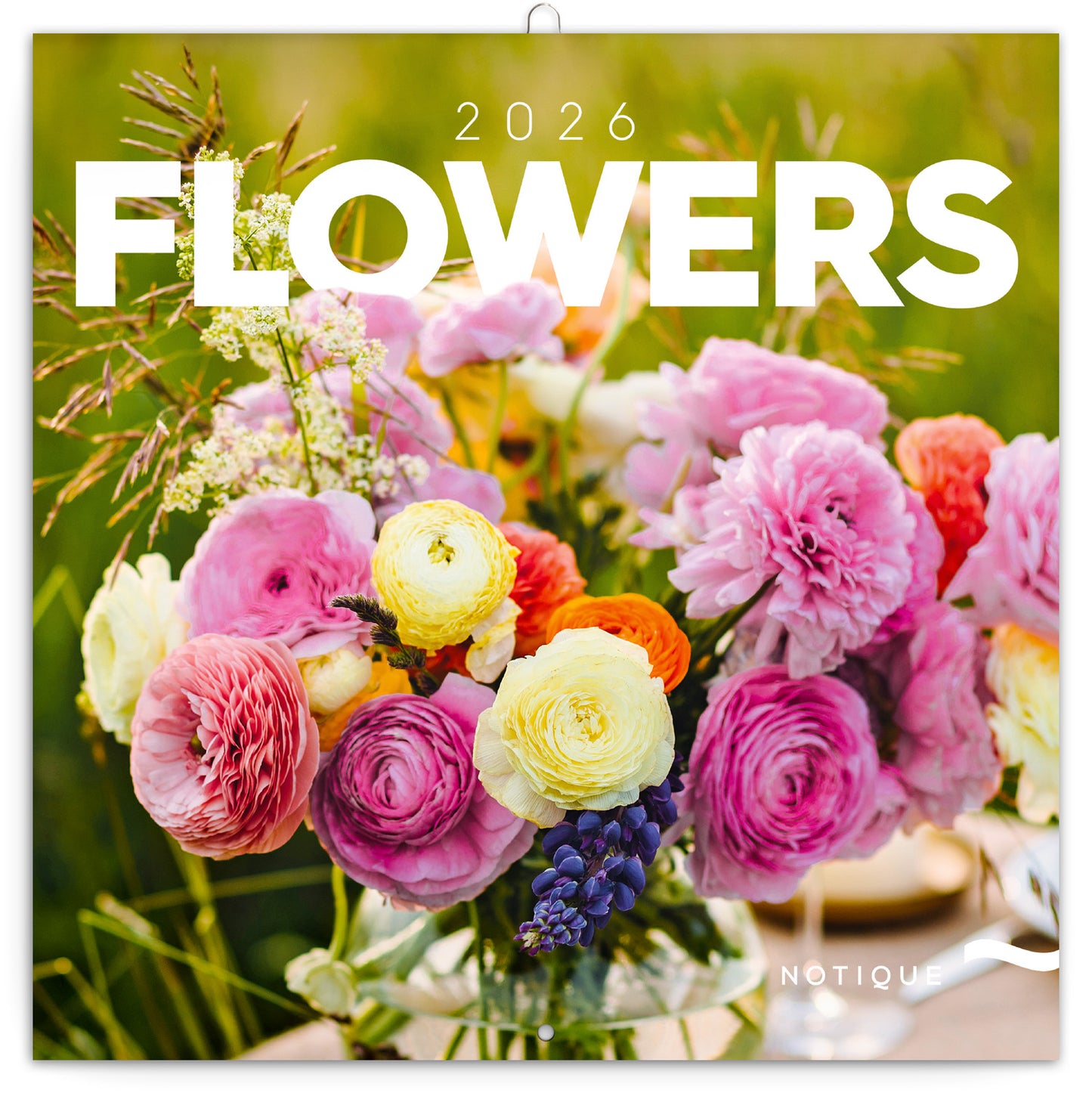 Broschürenkalender Blumen 2026, 30 x 30 cm