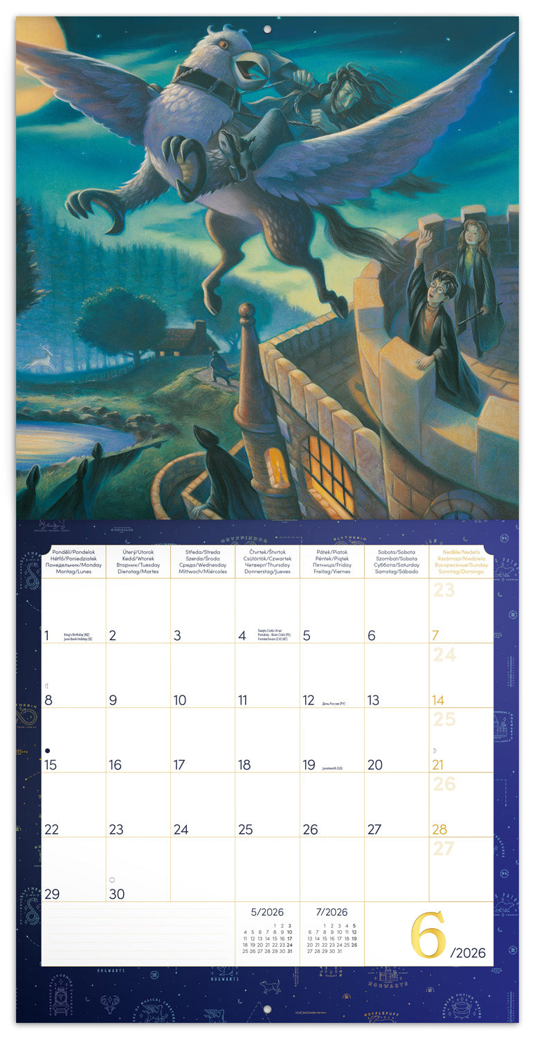Broschürenkalender Harry Potter 2026, 30 x 30 cm