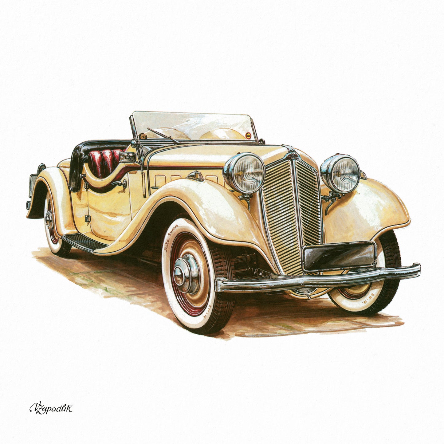 Broschürenkalender Classic Cars – Václav Zapadlík 2026, 30 x 30 cm