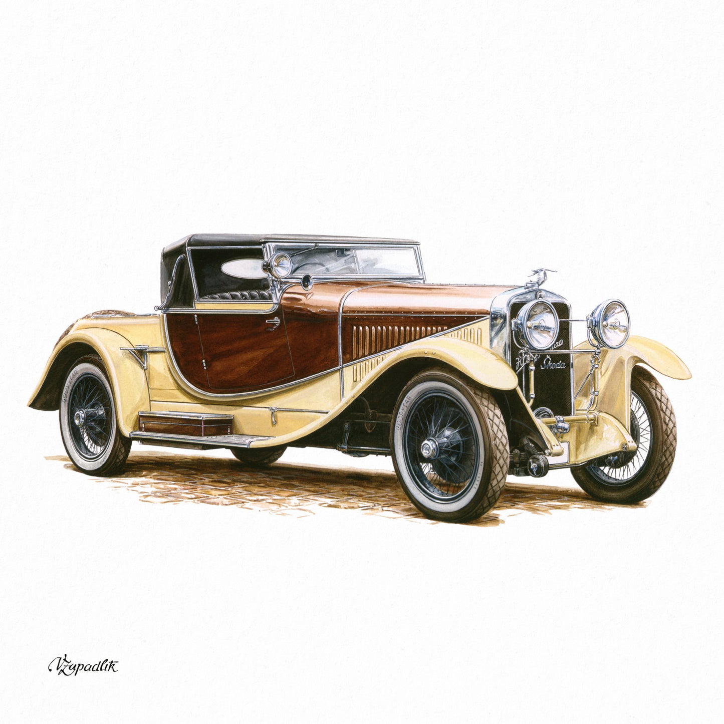 Broschürenkalender Classic Cars – Václav Zapadlík 2026, 30 x 30 cm