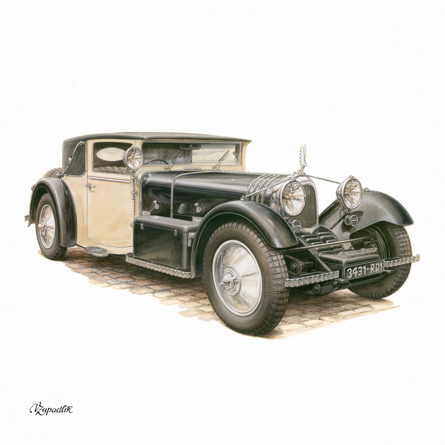 Broschürenkalender Classic Cars – Václav Zapadlík 2026, 30 x 30 cm