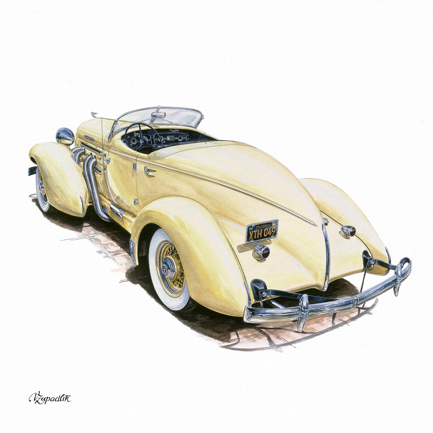 Broschürenkalender Classic Cars – Václav Zapadlík 2026, 30 x 30 cm