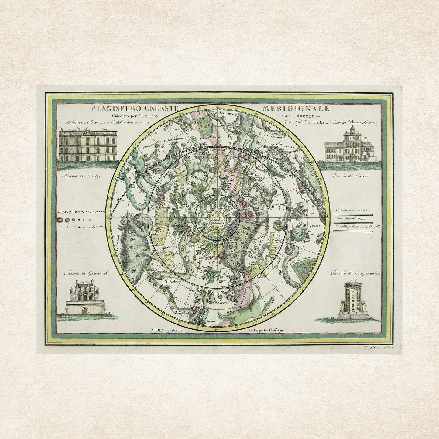 Broschürenkalender Alte Karten 2026, 30 x 30 cm