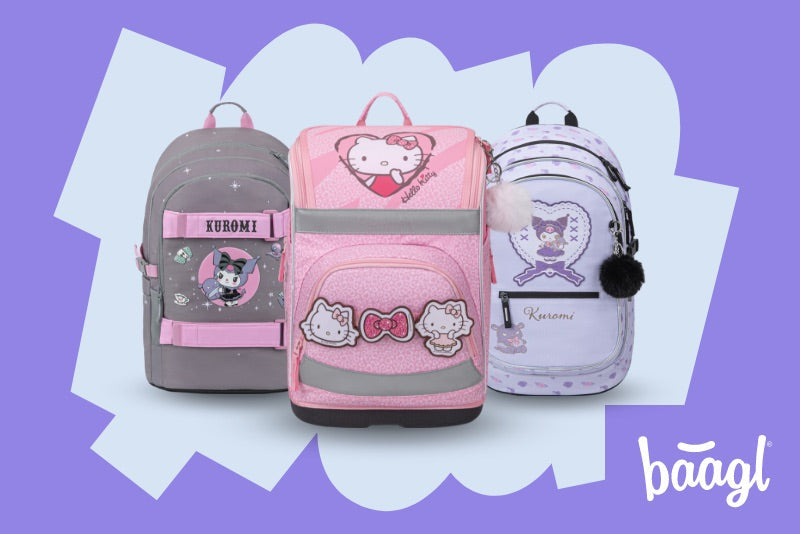 Offizielle BAAGL-Lizenzkollektionen Hello Kitty und KUROMI