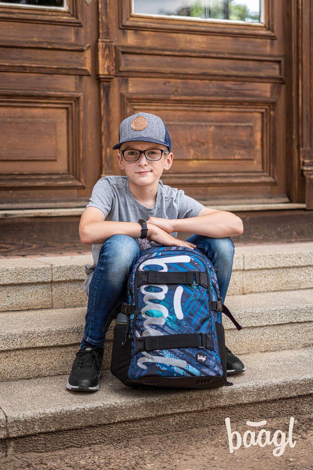 Skate Structures Rucksack-Set 3tlg: Rucksack, Federmäppchen, Turnbeutel