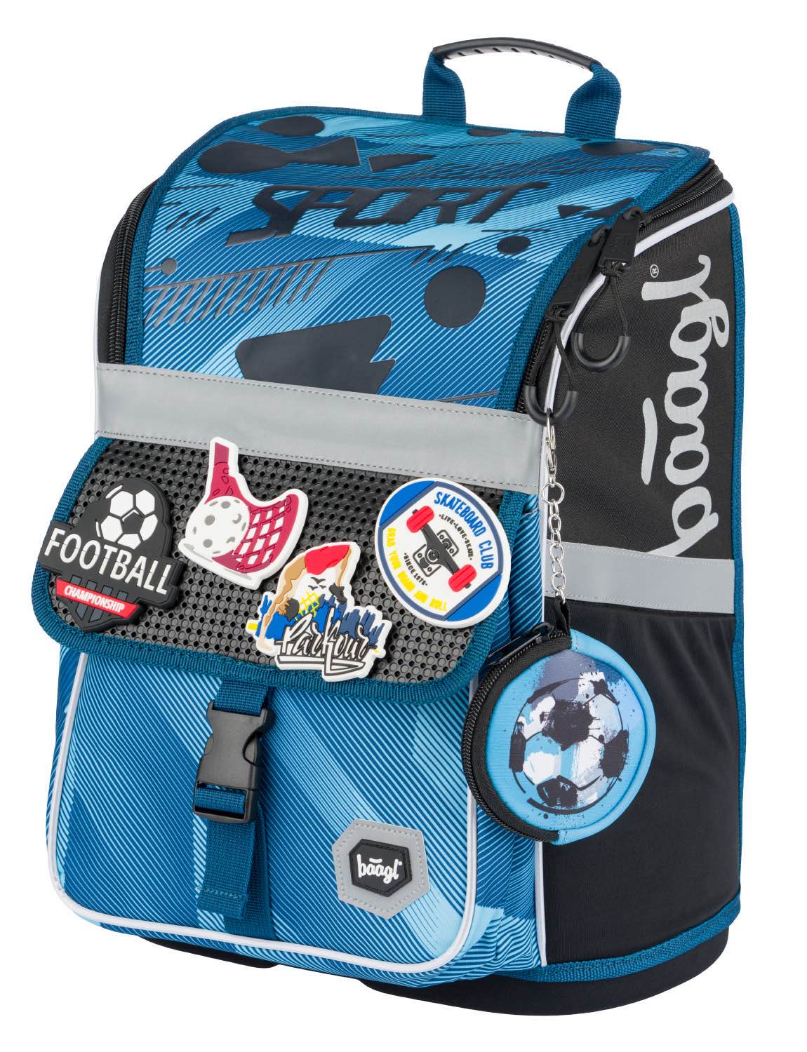 Zippy Sport Schulranzen-Set 6tlg: Schulranzen, Federmäppchen, Turnbeutel, Brotdose, Heftmappe, Silikon-Etui
