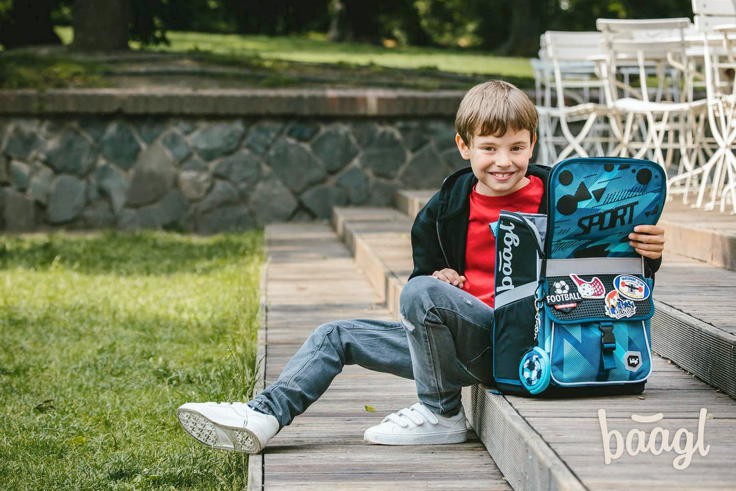 Zippy Sport Schulranzen-Set 6tlg: Schulranzen, Federmäppchen, Turnbeutel, Brotdose, Heftmappe, Silikon-Etui