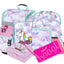 Zippy Regenbogen Schulranzen-Set 6tlg: Schulranzen, Federmäppchen, Turnbeutel, Brotdose, Heftmappe, Silikon-Etui