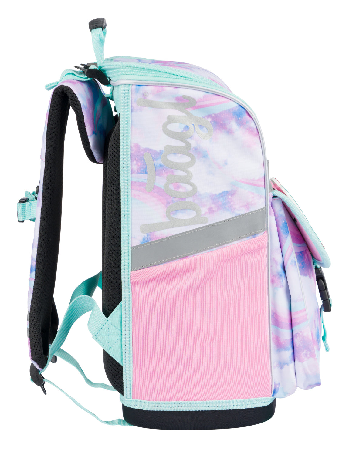 Zippy Regenbogen Schulranzen-Set 4tlg: Schulranzen, Federmäppchen, Turnbeutel, Silikon-Etui