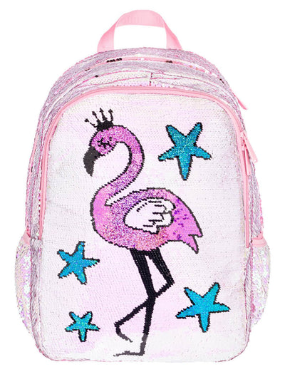 Fun Flamingo Rucksack-Set 3tlg: Rucksack, Federmäppchen, Silikon-Etui