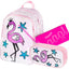 Fun Flamingo Rucksack-Set 3tlg: Rucksack, Federmäppchen, Silikon-Etui