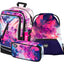 Cubic Abstract Rucksack-Set 3tlg: Rucksack, Federmäppchen, Turnbeutel