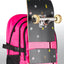 Skate Pink Rucksack-Set 3tlg: Rucksack, Federmäppchen, Turnbeutel