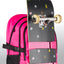 Skate Pink Rucksack-Set 3tlg: Rucksack, Federmäppchen, Turnbeutel