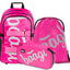 Skate Pink Rucksack-Set 3tlg: Rucksack, Federmäppchen, Turnbeutel