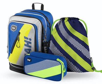 Cubic Neon Rucksack-Set 3tlg: Rucksack, Federmäppchen, Turnbeutel