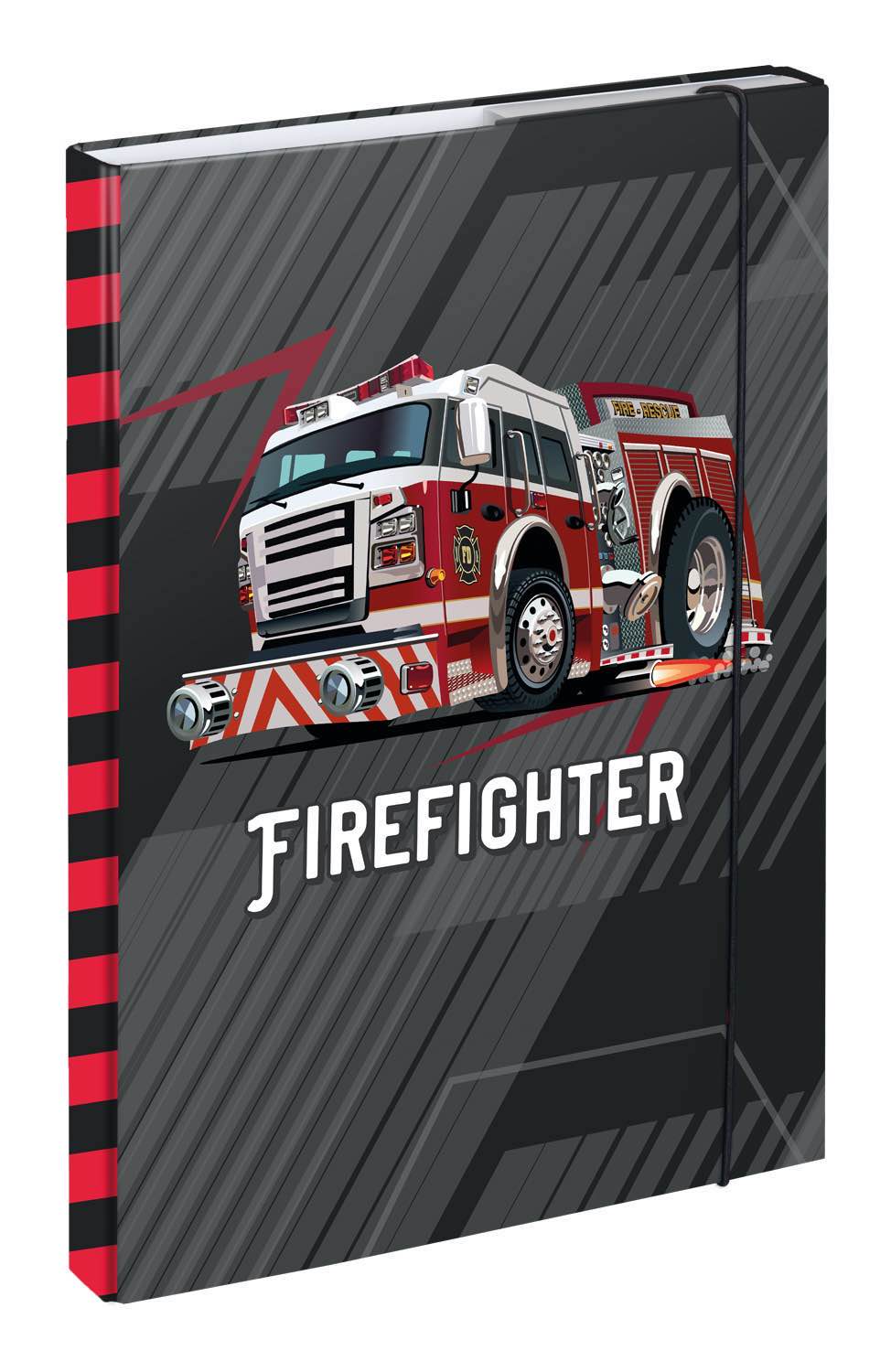 Feuerwehr Schulranzen-Set 5tlg: Schulranzen, Federmäppchen, Turnbeutel, Brotdose, Heftmappe