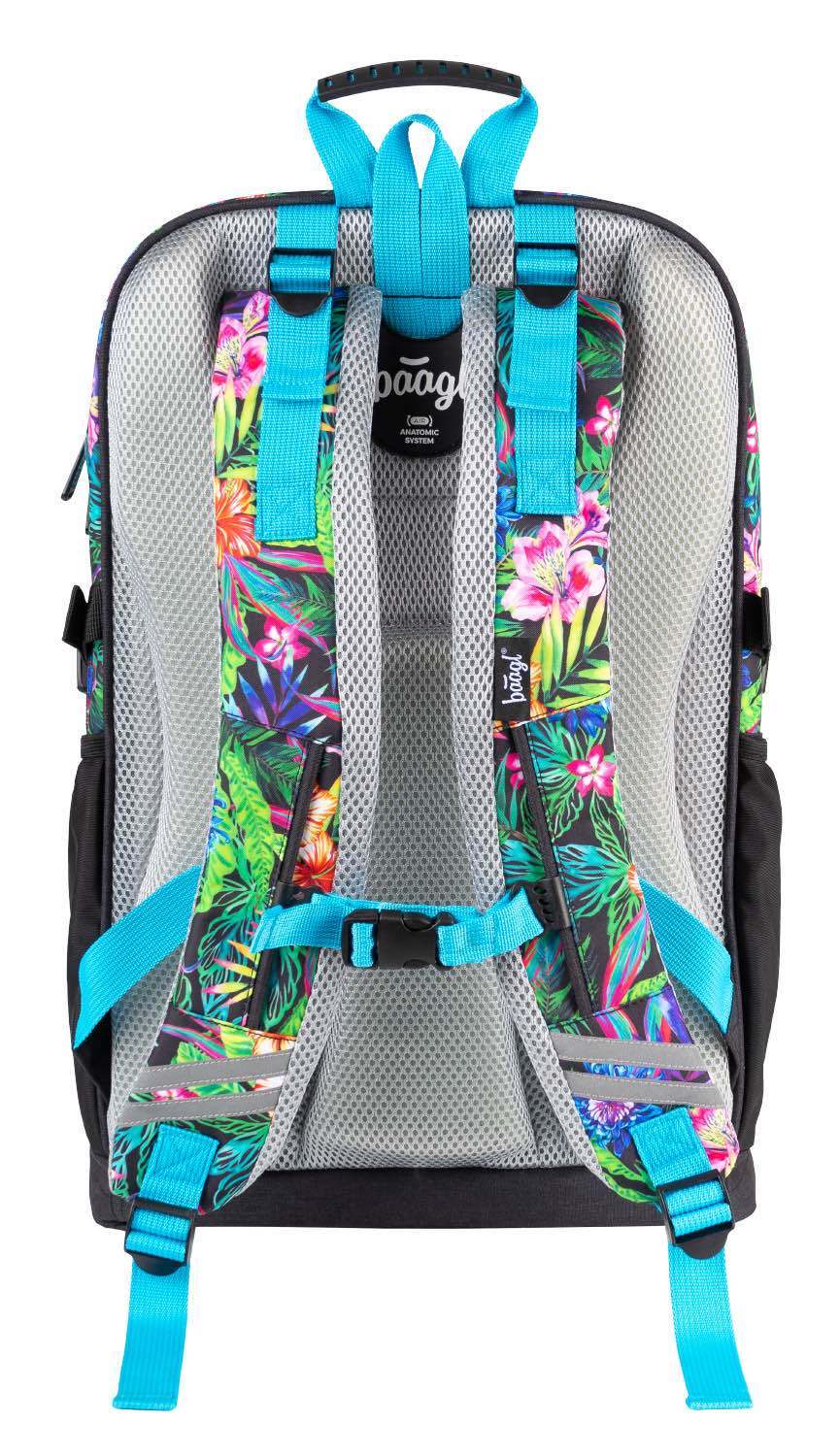 Cubic Tropical Rucksack-Set 5tlg: Rucksack, Federmäppchen, Turnbeutel, Notizbuch, Silikon-Etui