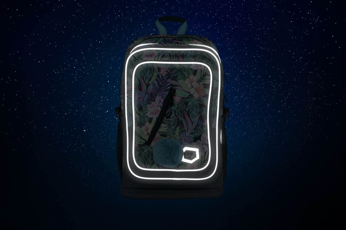 Cubic Tropical Rucksack-Set 5tlg: Rucksack, Federmäppchen, Turnbeutel, Notizbuch, Silikon-Etui