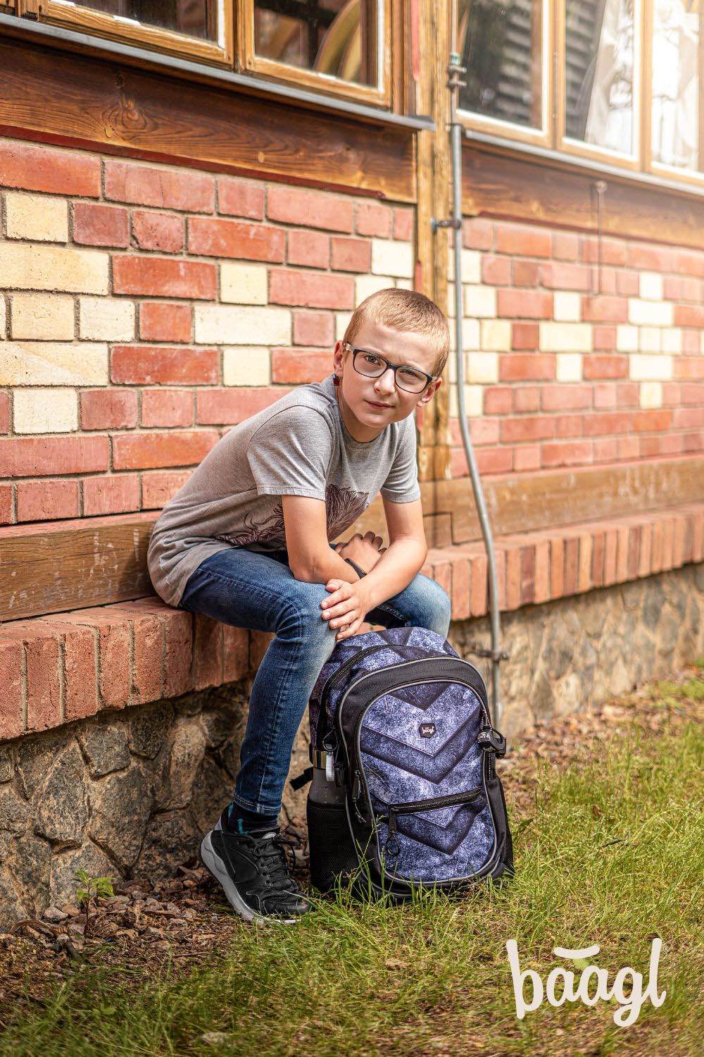 Skate Magion Rucksack-Set 5tlg: Rucksack, Federmäppchen, Turnbeutel, Heftmappe, Geldbeutel