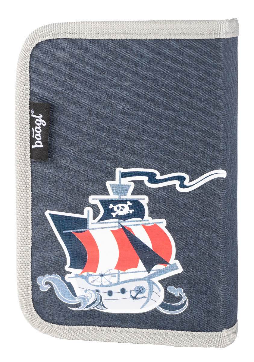 Piraten Schulranzen-Set 5tlg: Schulranzen, Federmäppchen, Turnbeutel, Trinkflasche, Schürze