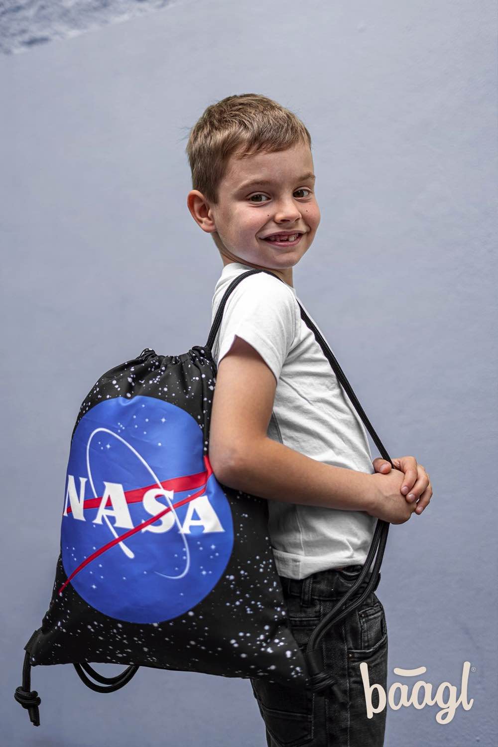 Zippy NASA Schulranzen-Set 6tlg: Schulranzen, Federmäppchen, Turnbeutel, Trinkflasche, Notizbuch, Geldbeutel