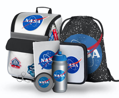 Zippy NASA Schulranzen-Set 6tlg: Schulranzen, Federmäppchen, Turnbeutel, Trinkflasche, Notizbuch, Geldbeutel