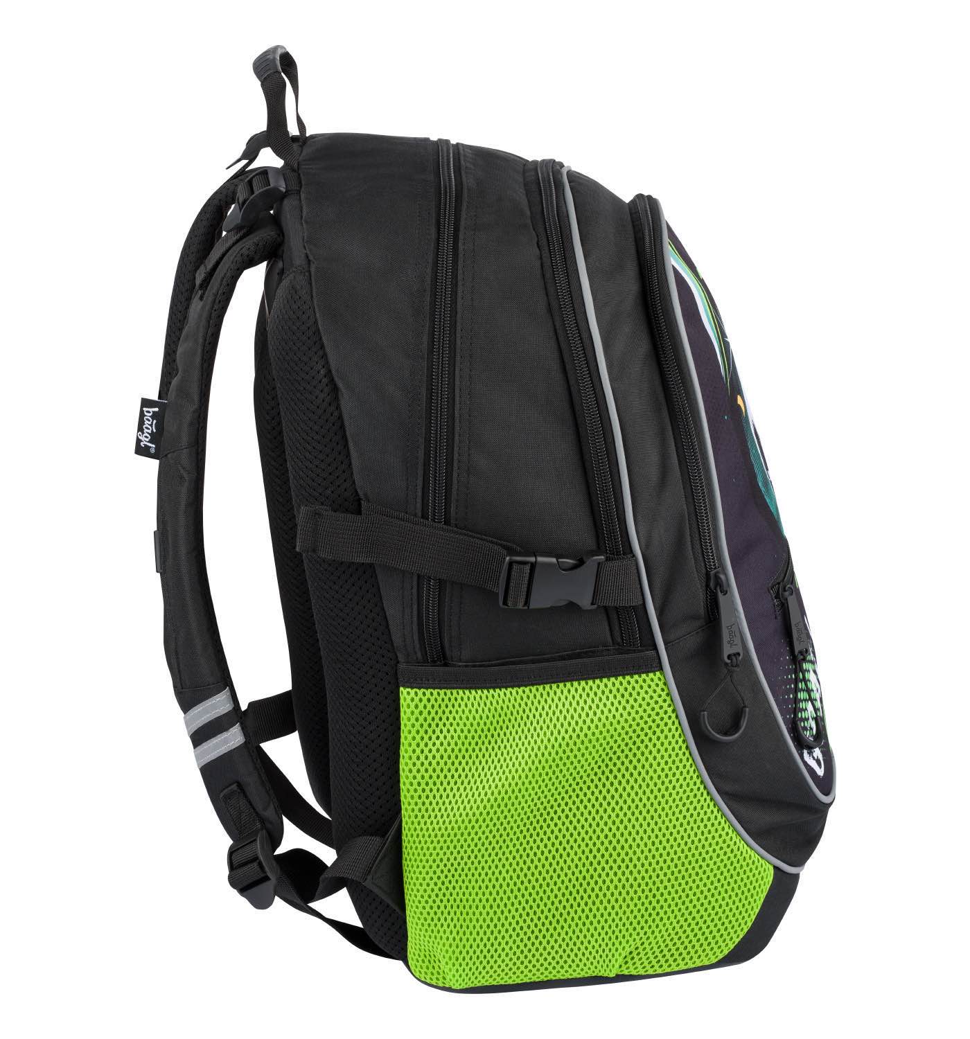 Fußball Rucksack-Set 6tlg: Rucksack, Etui, Turnbeutel, Brotdose, Trinkflasche, Heftmappe