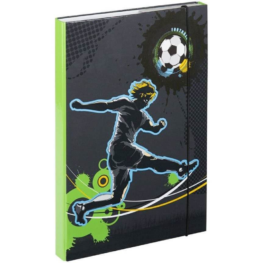 Fußball Rucksack-Set 6tlg: Rucksack, Etui, Turnbeutel, Brotdose, Trinkflasche, Heftmappe