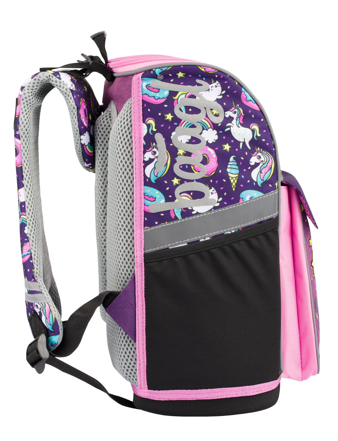 Zippy Unicorn Schulranzen-Set 7tlg: Schulranzen, Federmäppchen, Turnbeutel, Heftmappe, Brotdose, Schürze, Sticker