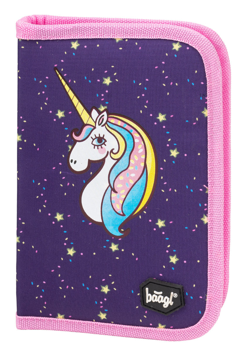 Zippy Unicorn Schulranzen-Set 7tlg: Schulranzen, Federmäppchen, Turnbeutel, Heftmappe, Brotdose, Schürze, Sticker