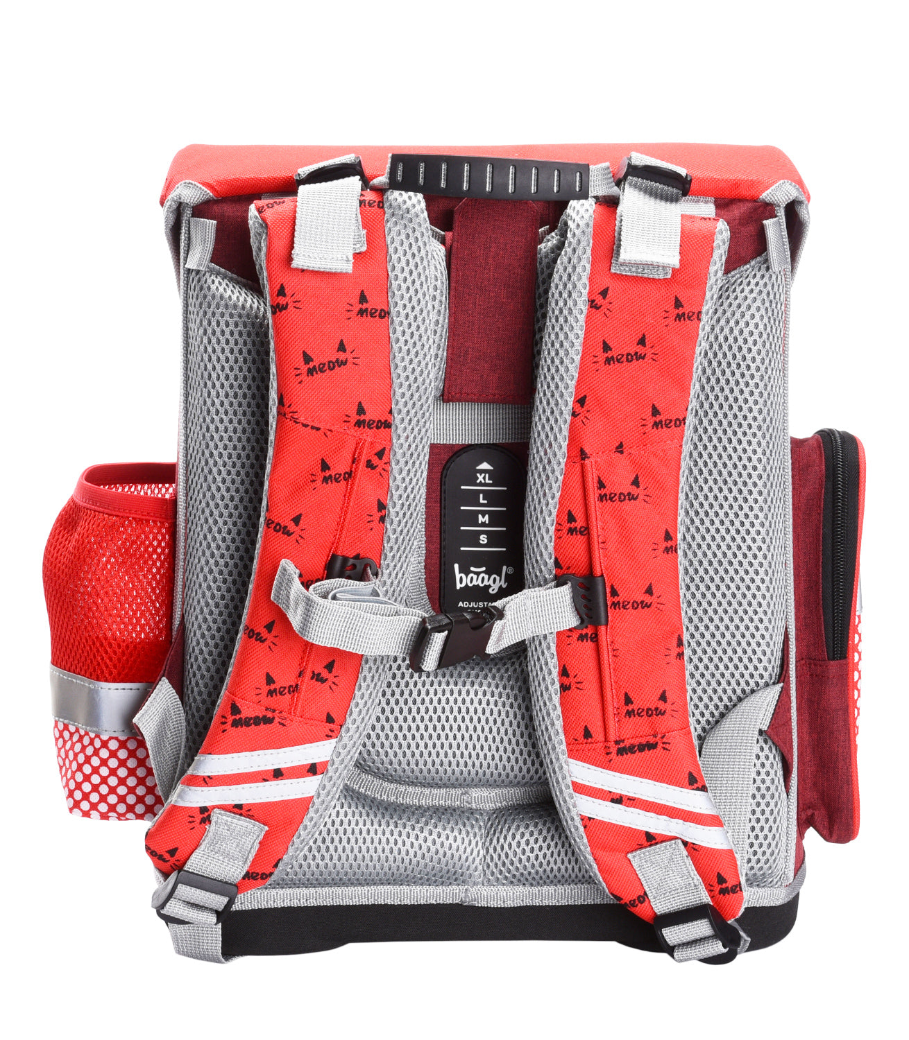 Katzen Schulranzen-Set 7tlg: Schulranzen, Federmäppchen, Turnbeutel, Heftmappe, Brotdose, Schürze, Hängeorganizer