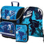 Ergo Skateboard Schulranzen-Set 3tlg: Schulranzen, Federmäppchen, Turnbeutel