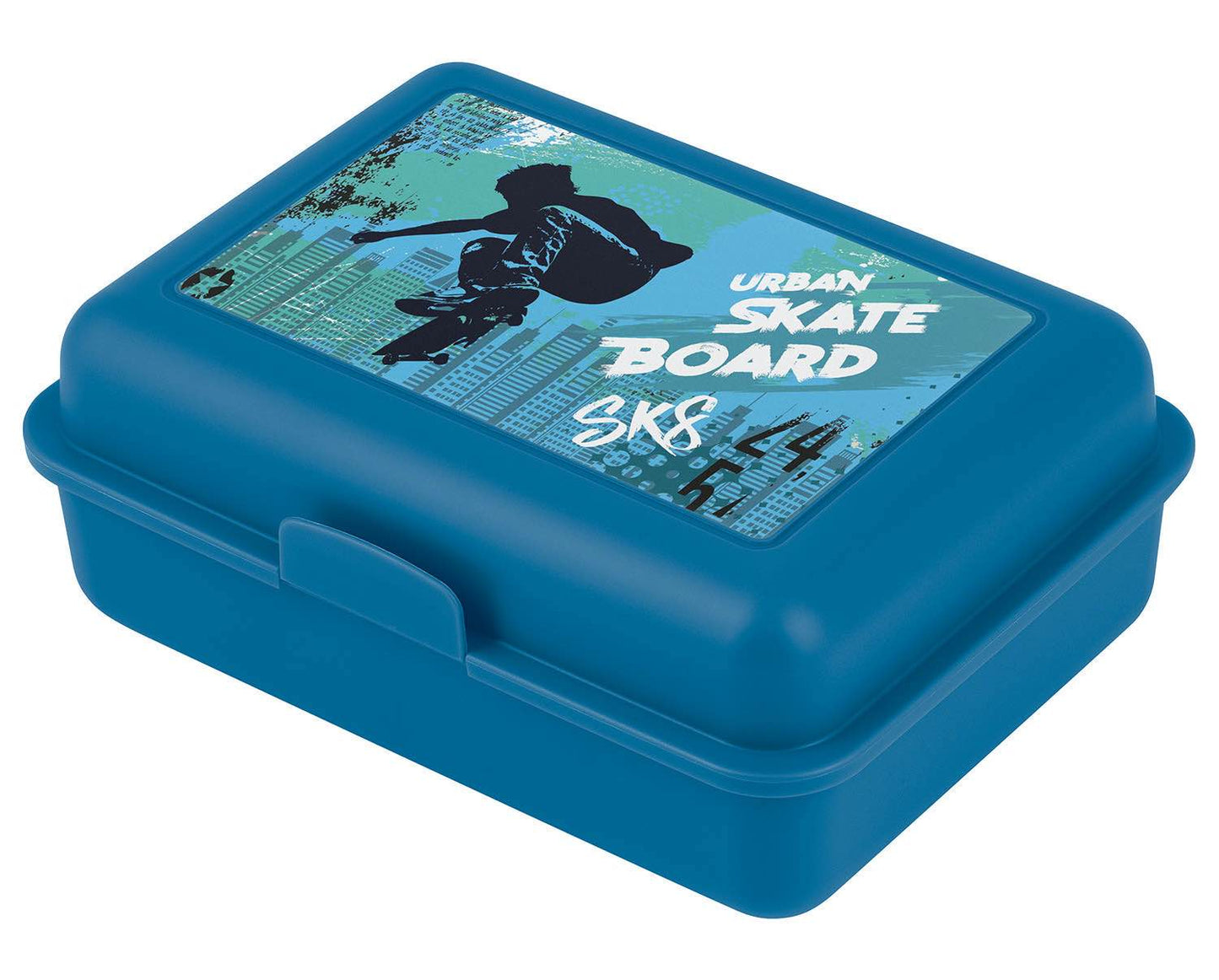 Ergo Skateboard Schulranzen-Set 5tlg: Schulranzen, Federmäppchen, Turnbeutel, Heftmappe, Brotdose