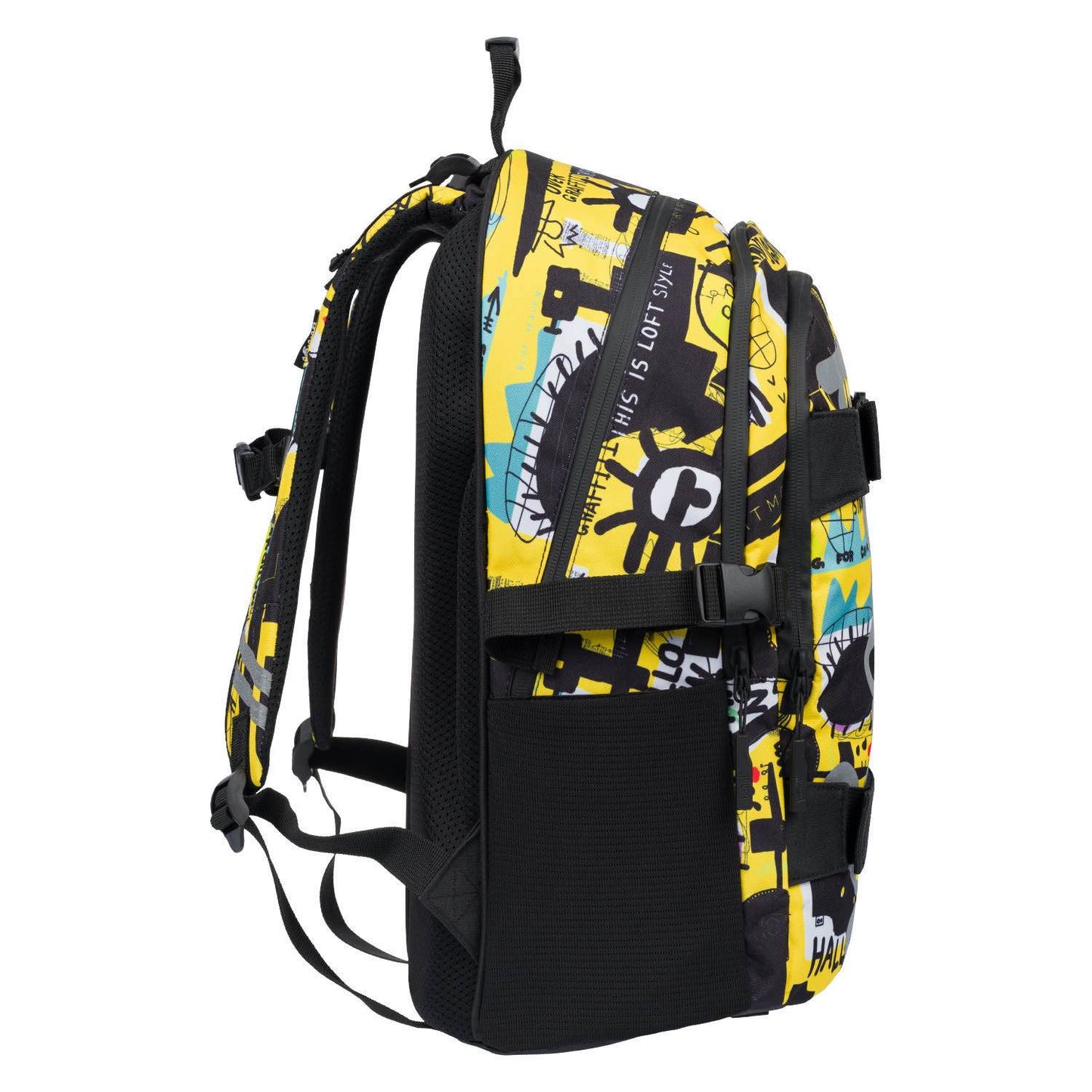 Skate Street Art Rucksack-Set 3tlg: Rucksack, Federmäppchen, Turnbeutel