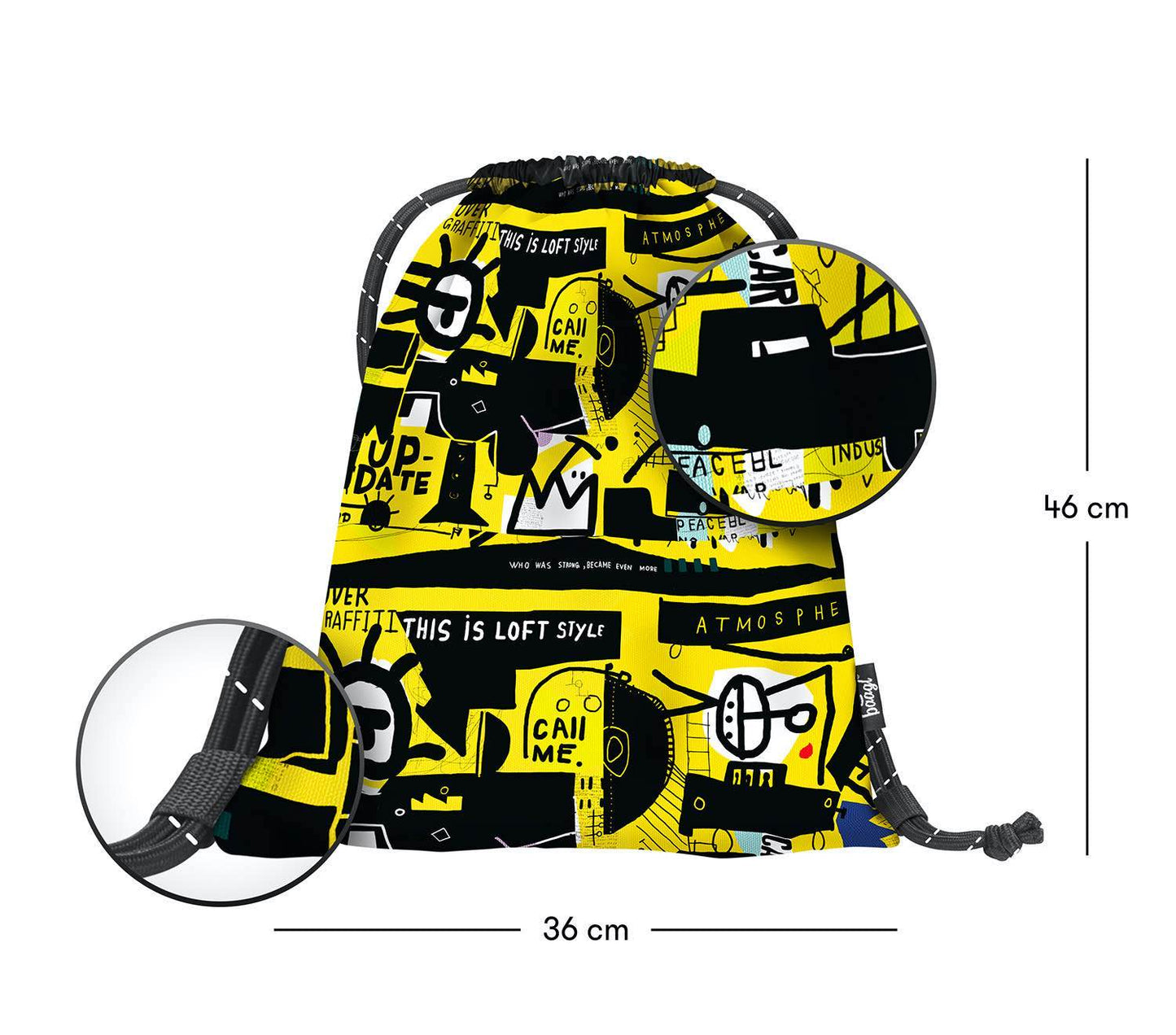 Skate Street Art Rucksack-Set 3tlg: Rucksack, Federmäppchen, Turnbeutel