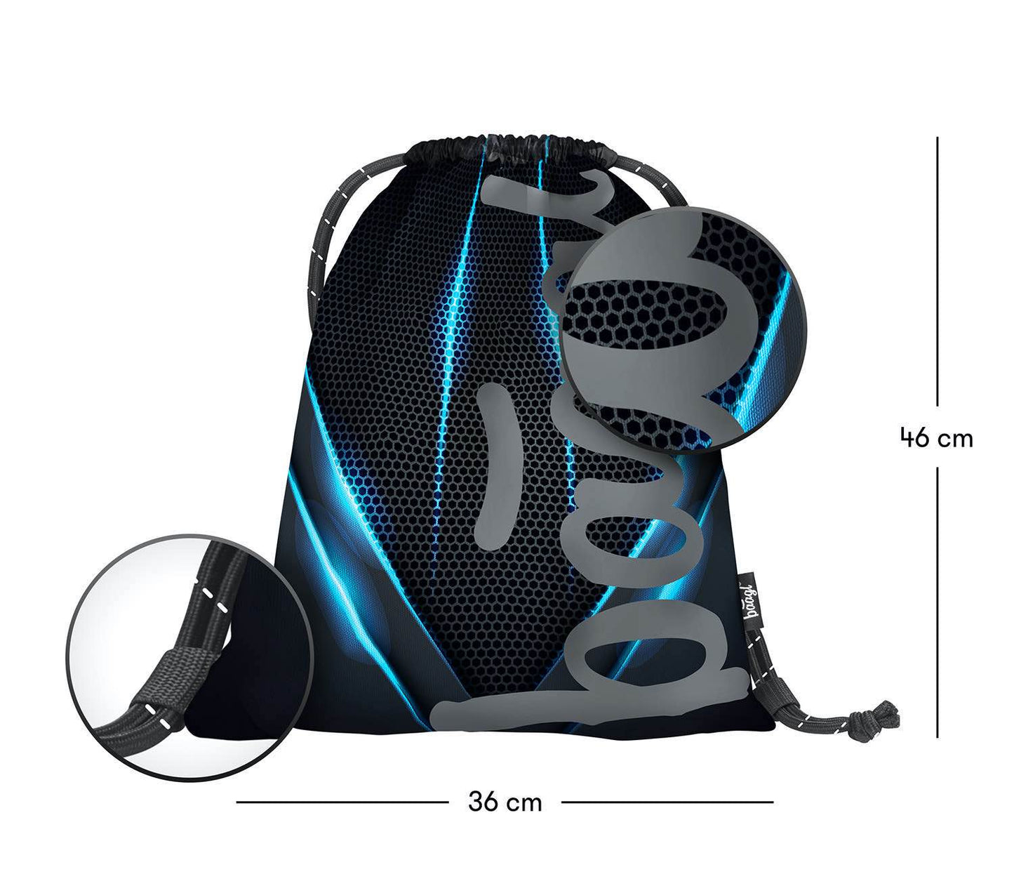 Skate Bluelight Rucksack-Set 3tlg: Rucksack, Federmäppchen, Turnbeutel