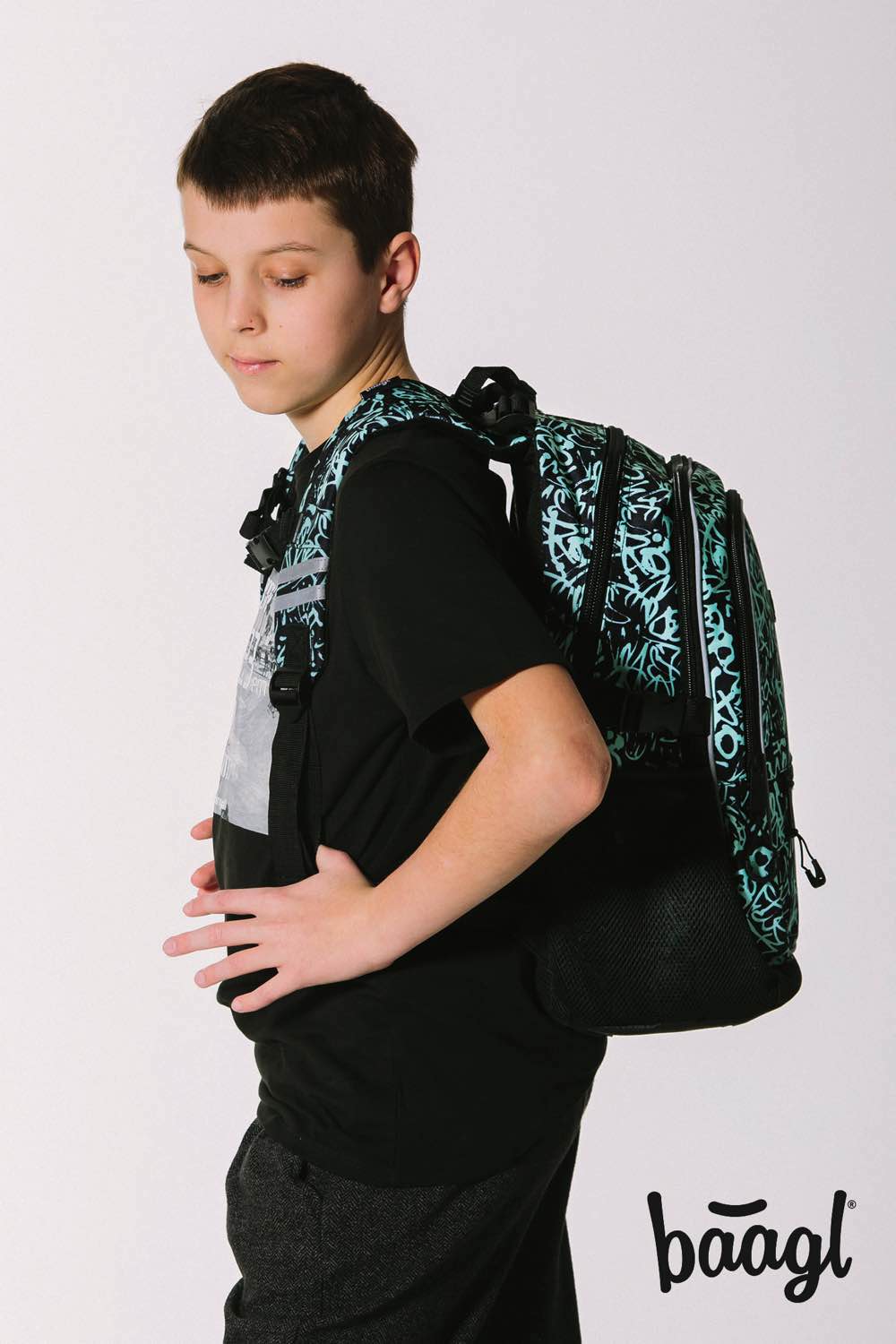 Core Graffito Rucksack-Set 3tlg: Rucksack, Federmäppchen, Turnbeutel